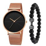 High Quality No Logo Simple Wristwatch Casual Men and Women Watch Gift Mesh Stainless Steel Band Unisex Thin Minimalist Watch - Image 3