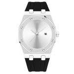 Watches Men Minimalist Niche No Logo Stainless Steel Silicone Strap Sport Watch - Image 5