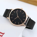 High Quality Minimalism Thin Men and Women Watch Stainless Steel Magnetic Mesh Strap Quartz Watch Gift Men Wristwatch No logo - Image 2